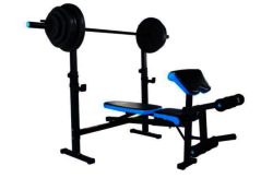 WOW Men's Health Olympic Folding Workout Bench